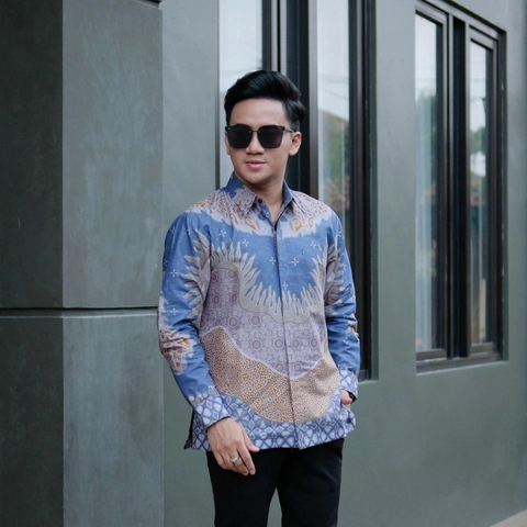 Ks muslim fashion - Kemeja Batik Lapis Furing Pria Dewasa Keren Motif bsc