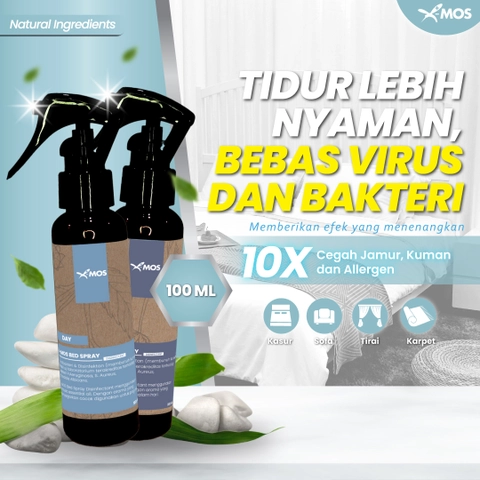 X-MOS Natural Bed Spray Day dan Night - Anti Bacterial