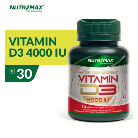 Nutrimax - Nutrimax Vitamin Vit D3 4000 IU Memenuhi Kebutuhan Vitamin D Dengan Cepat