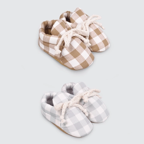 Kiddiposh - Sepatu Bayi Gingham Series Mini Shoes by Petita Petito