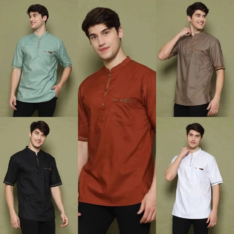 Kois Batik - Baju koko pria dewasa lengan pendek terbaru motif iyan