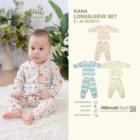Kintakun Baby - Kintakun Baby X Cuit Setelan Anak Bayi Tangan Panjang Kana Motif Character 0-2 Tahun