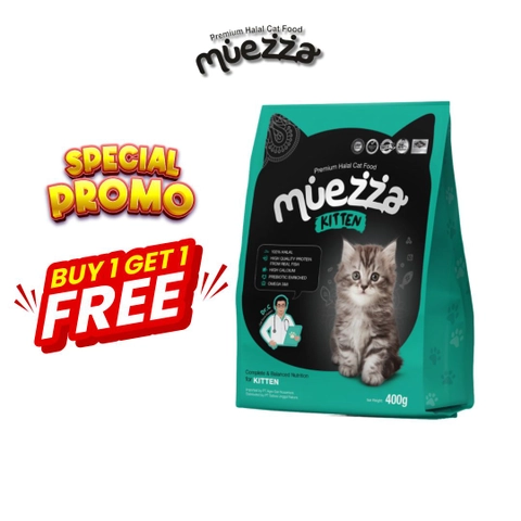 Muezza - Muezza Makanan Anak Kucing Kering Kitten 400 gr