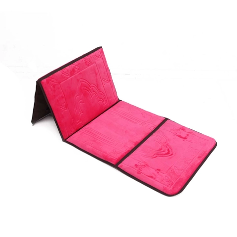 Sajadah Sandar - Sajadah Sandar Multifungsi Untuk Sandar / Sender / Duduk / Lipat - Asyraf Merah Muda - Pink