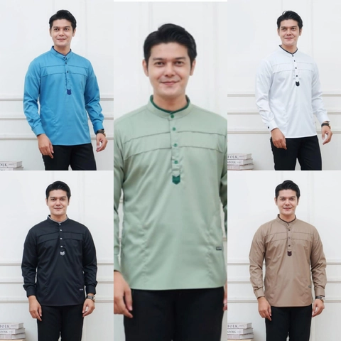 Kois Batik - Kemko pria lengan panjang terbaru modern simpel motif jagat