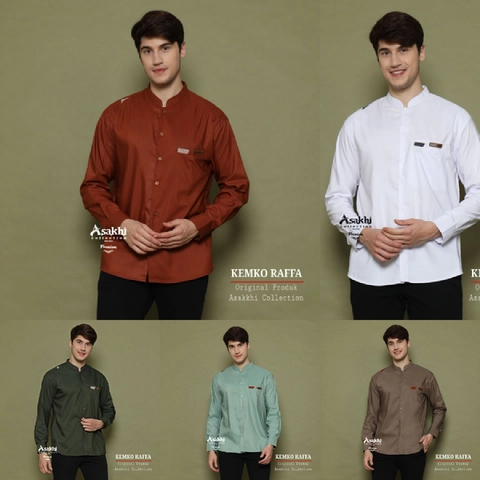 Batik Alfin - Baju koko polos Lengan panjang motif Raffa koko koko dewasa bagus banget