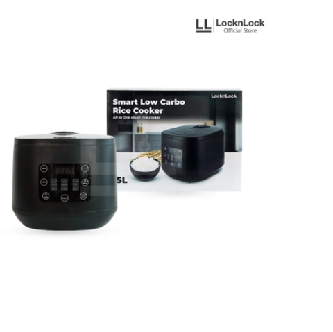 UTAMAMEGA - LocknLock Smart Low Carbo Rice Cooker 5L - EJR353BLK