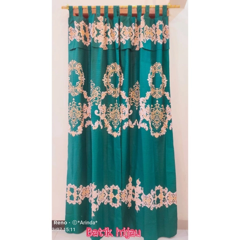 Galeripuko - GORDEN PINTU RUMBAI BATIK HIJAU