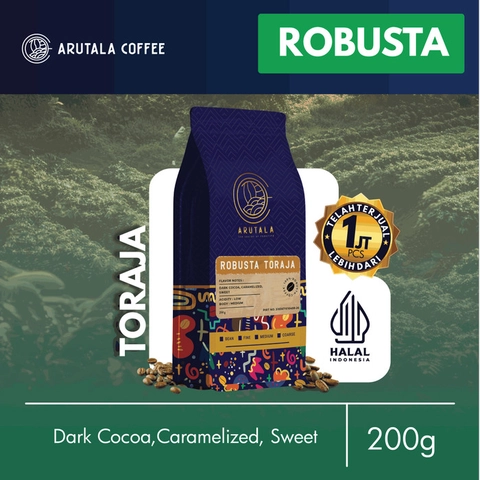ARUTALA Kopi Toraja Rantebua Robusta Coffee Indonesia 200 gr