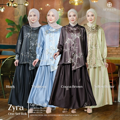 Griya Busanaku Solo - Zyra set rok wanita terbaru original brand