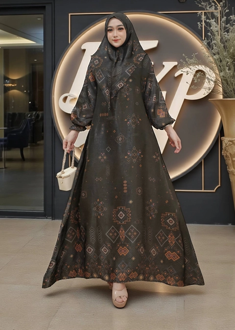 Khisna collection - Gamis set hijab khimar sabyan best seller