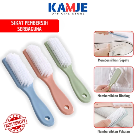KAMJE Sikat Pembersih Lantai Kamar Mandi Toilet Dapur Jendela Sepatu Serbaguna KMJ094