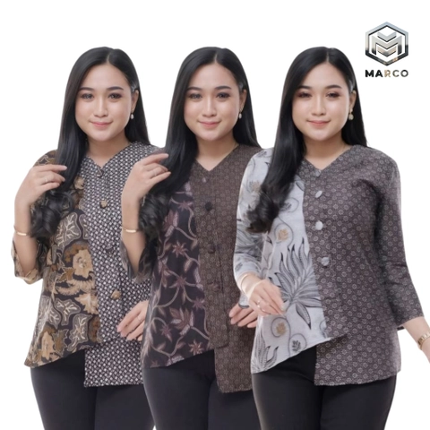 MARCO - Baju Batik Wanita Modern Monalisa Genes Asli Pekalongan