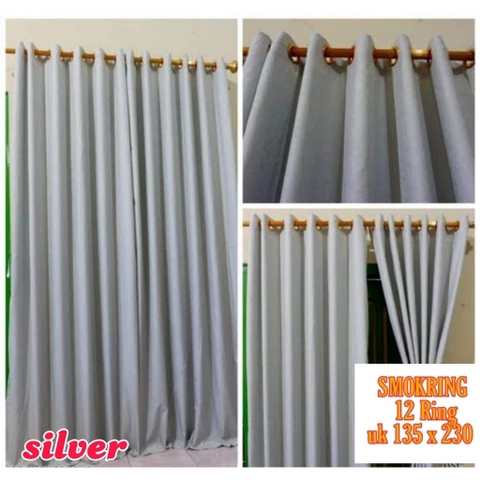 Galeripuko - GORDEN PINTU SMOKRING 12 LUBANG EMBOS SILVER