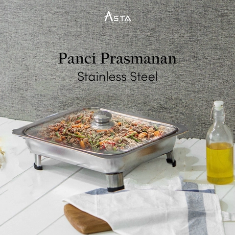 Asta Homeware - Wadah Saji Prasmanan Fast Food Dish Tutup Kaca