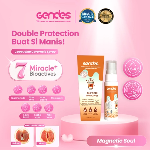 GENDES - Gendes Sweet Aromatic Feminine Care Spray with Cappucino Caramelo 7 Miracle Bioactives