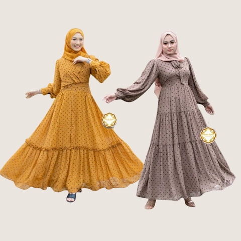 Rambe Batik Indonesia - Gamis Belinda Kain Babydoll Premium