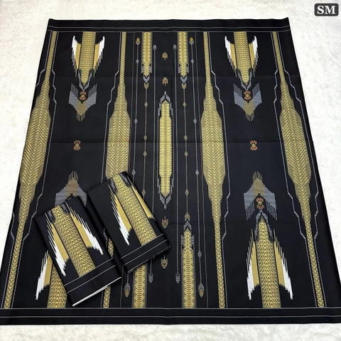 Batik Alfin - Sarung Batik pria dewasa motif BHS crem modern terbaru nyaman di pakai sarung dewasa