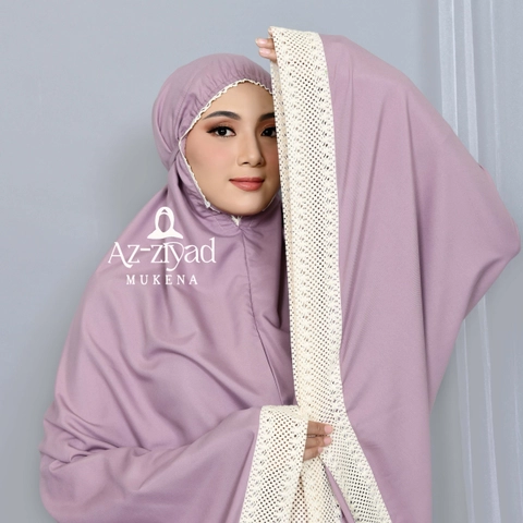 Azziyad Mukena - Mukena Dewasa Polos Renda Katun Mikro Premium