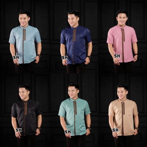 Juragan Kurta - Baju koko pria lengan pendek bagus sekali new motif sk