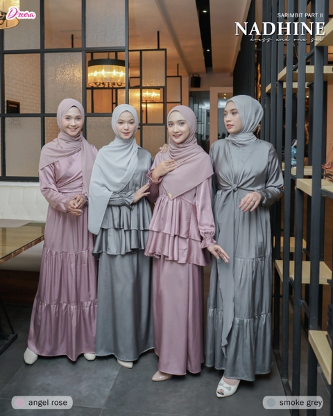 Dzeera - NADHINE ONE SET / blouese dan skirt allure silk premium