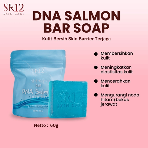 SR12 DNA Salmon Soap Bar Memperbaiki Skin Barrier Dan Mencerahkan