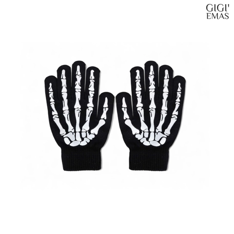 GAWUNG - Sarung Tangan Motor Tengkorak Biker Touring Sunmori Full Jari SATEEK