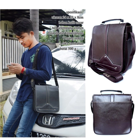 Lanc Fashion - Shoulder bag Tas Pria Kulit Kasual Oscar Center