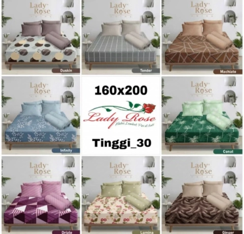 Dylan 19 [TA] - Dylan 19 - Sprei lady rose prime queen 160x200 tinggi 30cm