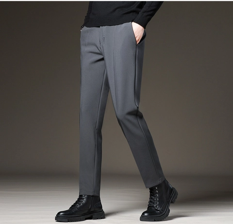 MALLVOSE - Celana Pria Formal Panjang Daark Grey Premium Quality