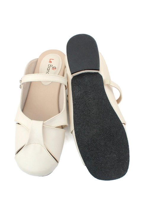 Lebianca - LN 15-01 Sepatu Sendal Wanita Nyaman Ivory dan Coklat