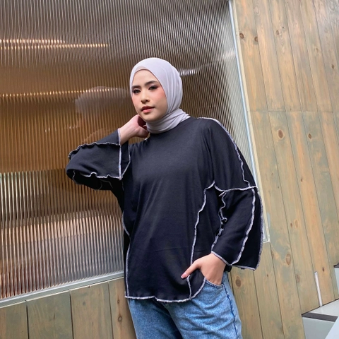 Mybamus - Defika Oversize Tops - Blouse Muslim Bobal
