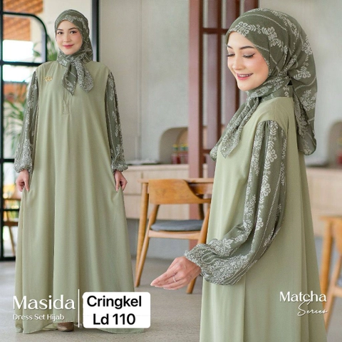 Khisna collection - Neww gamis wanita dewasa set hijab