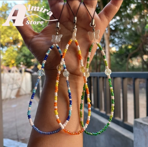 ALMIRA STORE - Strap Handphone kupu-kupu / Gantungan Handphone
