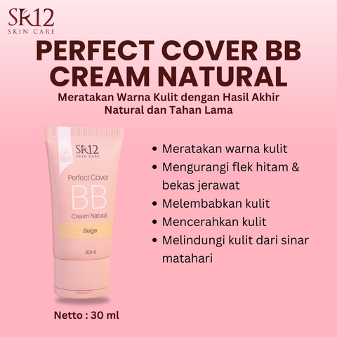 SR12 Jawa Barat - SR12 BB Cream Natural Beige Full Coverage Formula Ringan Hasil Flawless