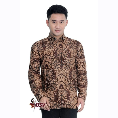 Batik Berjaya - Kemeja batik lengan panjang batik wibowo