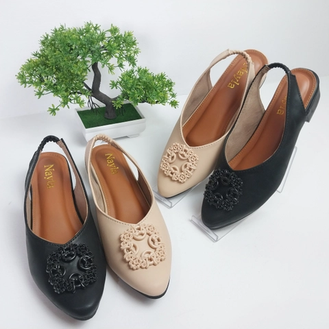 Nayla - Sandal Wanita Mules Heels 3 cm Series Irina