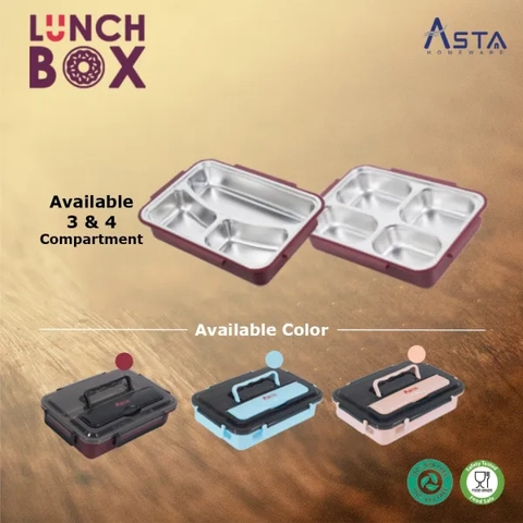 Asta Homeware - Asta Tempat Makan Siang Lunch Box Stainless