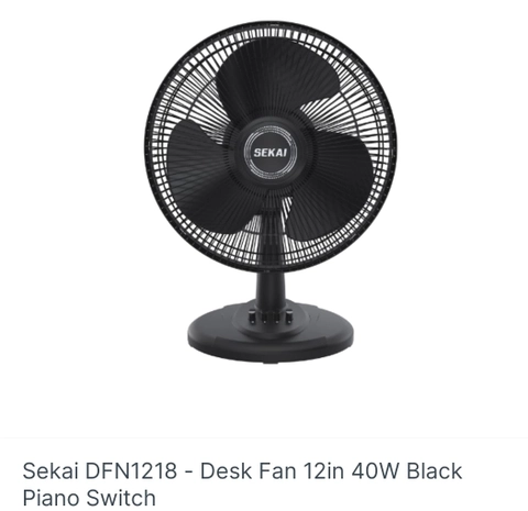 Mumtazqu Store - sekai DFN1218 12IN kipas angin