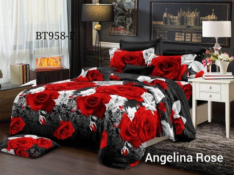 Galeripuko - BEDCOVER 1 SET King Ukuran 180 Rumbai Angelina Rose