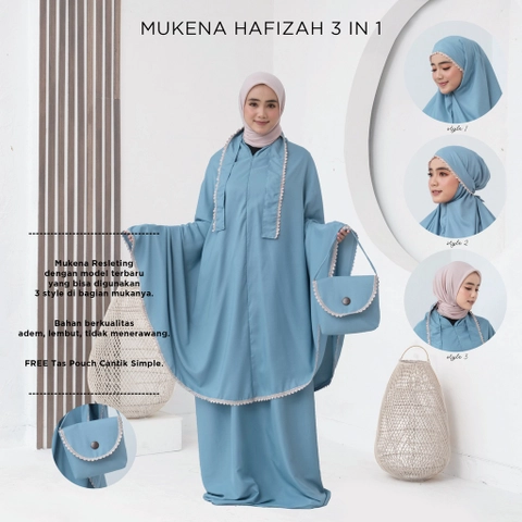 Teeca - Mukena Dewasa Traveling 3in1 Hafizah