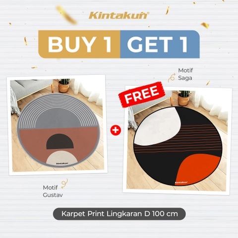 Kintakun - Buy one Get one Kintakun Karpet Lingkaran Dekorasi Rumah Aesthetic