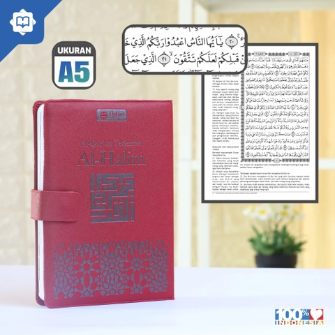 Halim Quran - AL-QURAN TERJEMAH AL-HALIM DENGAN COVER UNIK SEPERTI AGENDA