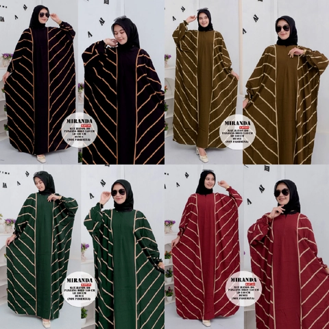 Batik Alfin - Baju wanita Cantik kaftan miranda model kekinian terbaru bestseler