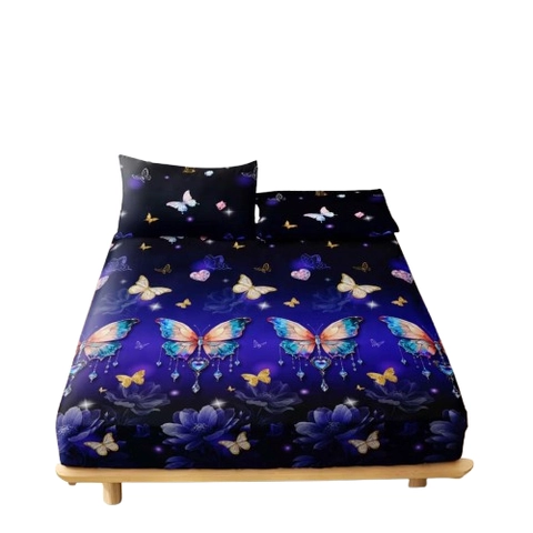 Galeripuko - Sprei Katun Premium Motif CRYSTAL FLUTTER