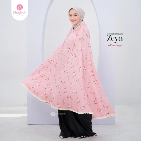 EVM Stockist - KhadijahLabel - Mukena Dewasa Motit Bunga Zeya