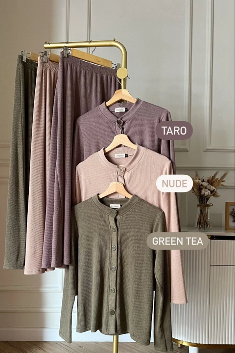 Khisna collection - One set rok knit milea wanita kekinian warna cantik bestseller