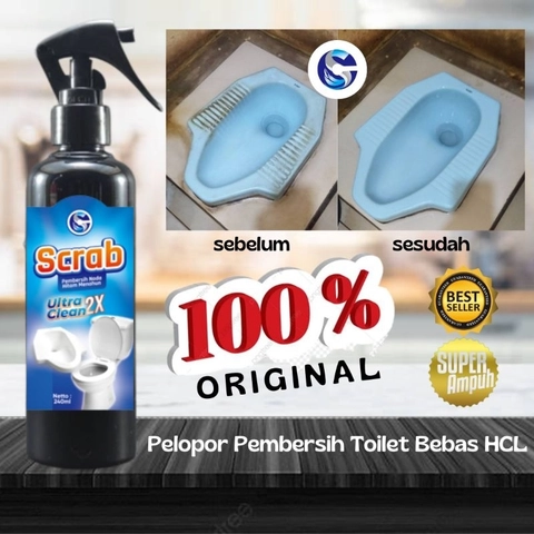 scrab cairan pembersih kerak membandel pembersih kerak kamar mandi pembersih wc pembersih toilet pem