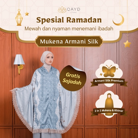 qaydstoreid - Free Sejadah Mukena 2in1 Armani Silk Premium Jumbo Mewaah Jumbo