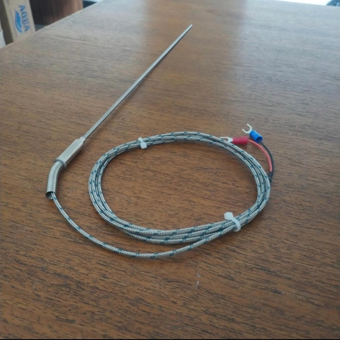 Sparepart Industri - Bendable Mineral K Type Thermocouple Probe 3mmx300mm Probe 30Cm